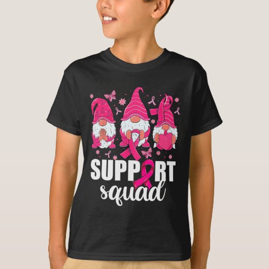 Kanker Bewustzijn Shirt voor Vrouwen Gnomes Onders (Voorkant)