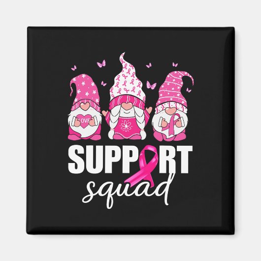 Kanker Bewustzijn Shirt voor Vrouwen Gnomes Onders Magneet (Voorkant)