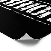 Kanker Bewustzijn - Sideways Military Warrior Ribb Poster (Hoek)