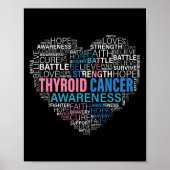 Kanker Bewustzijn Strijd Hoop Steun Sterke Krijger Poster (Voorkant)