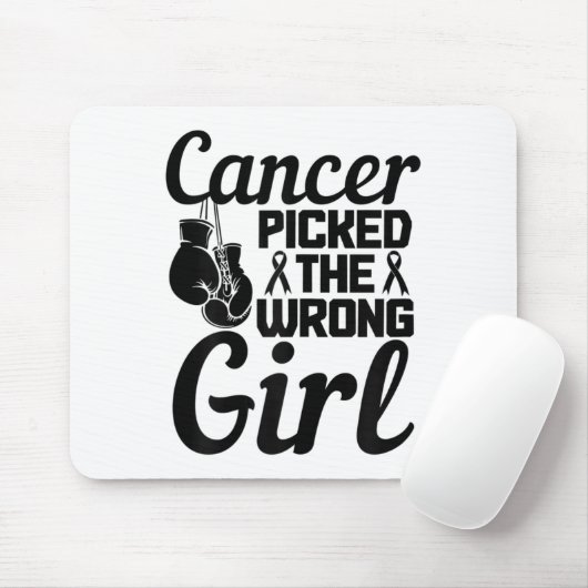 Kanker bezocht het verkeerde meisje muismat (Met muis)