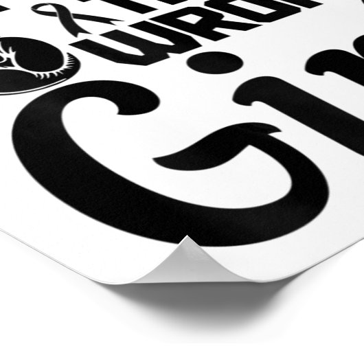 Kanker bezocht het verkeerde meisje poster (Hoek)