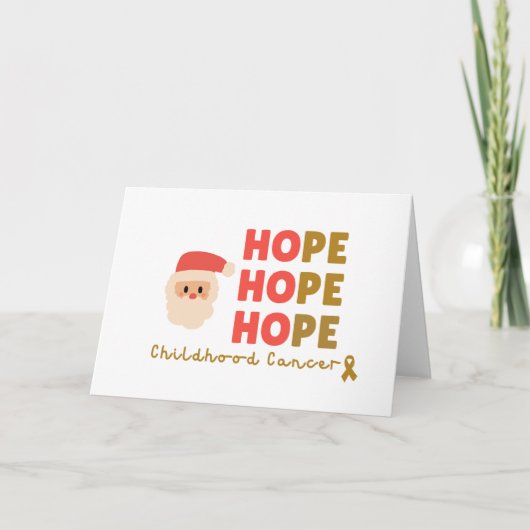 Kanker bij kinderen Kerst Uitnodigingskaart (Voorkant)
