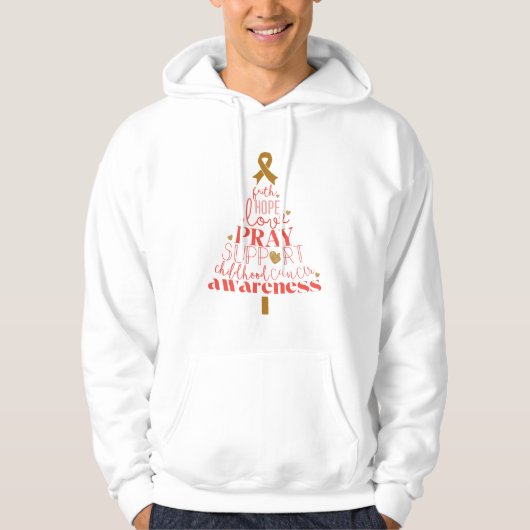 Kanker bij kinderen Kerstmis Pullover Hoodie voor  (Voorkant)