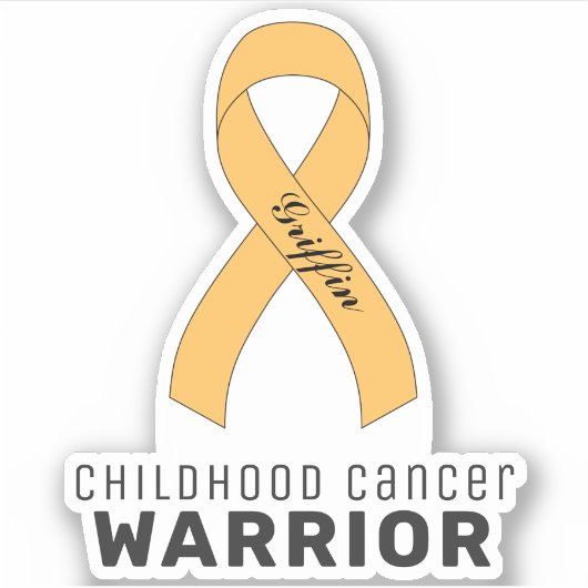 Kanker bij Kinderen Vinyl Sticker (Voorkant)