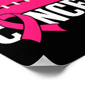 Kanker Borst Awareness Tackle Pink Ribbon Poster (Hoek)