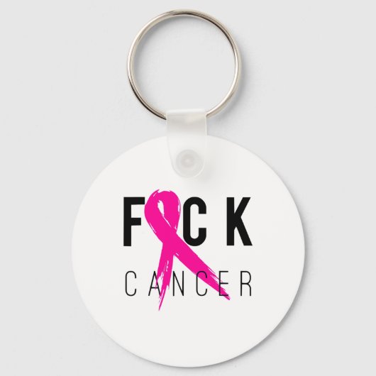 Kanker Borstkanker Bewustzijn Gift Retro Nood Sleutelhanger (Voorkant)