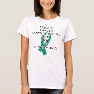 Kanker Bully (Blauwgroen lint) T-shirt