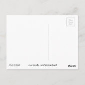 Kanker Bully (Donkerblauw lint) Briefkaart (Achterkant)