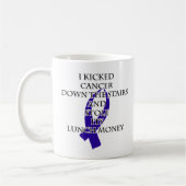 Kanker Bully (Donkerblauw lint) Koffiemok (Links)