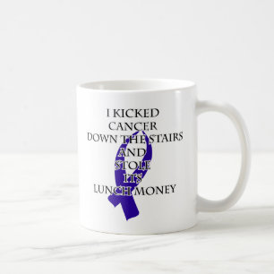 Kanker Bully (Donkerblauw lint) Koffiemok