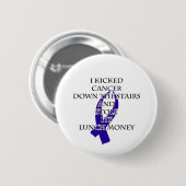 Kanker Bully (Donkerblauw lint) Ronde Button 5,7 Cm (Voorkant /achterkant)