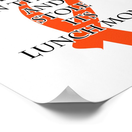 Kanker Bully (Oranje lint) Poster (Hoek)