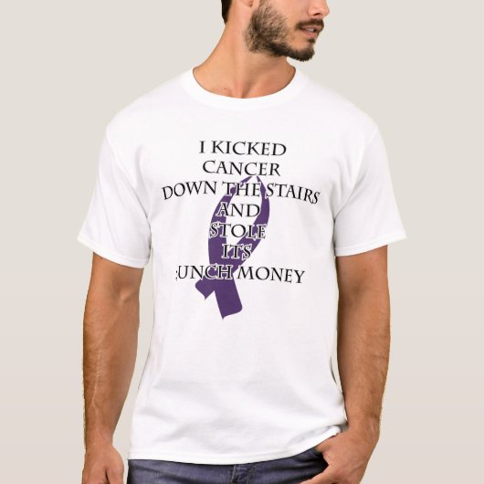 Kanker Bully (Paarse lint) T-shirt (Voorkant)