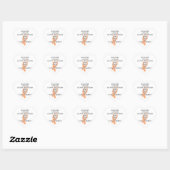 Kanker Bully (Peach Ribbon) Hart Sticker (Vel)