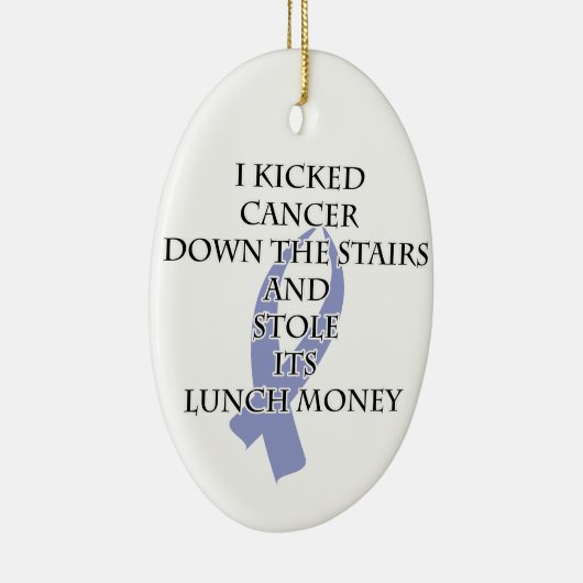 Kanker Bully (Periwinkle Ribbon) Keramisch Ornament (Rechts)