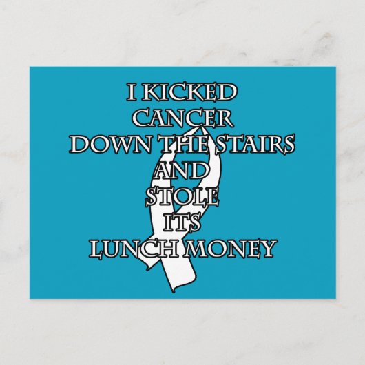 Kanker Bully (White Ribbon) Briefkaart (Voorkant)