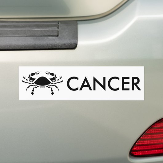 kanker bumpersticker (Op auto)