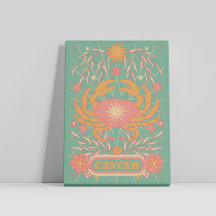 Kanker Celestial Zodiac Pastel Dreams Wall Arts