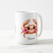 Kanker Celestiale Zodiak Mok - Roze Krab Kunst (Voorkant rechts)