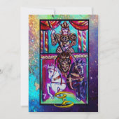 KANKER, CHARIOT TAROT ASTROLOGY ZODIAC BIRTHDAY KAART (Voorkant)