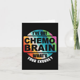Kanker Chemo Hersenen Retro Awareness Gift Kaart