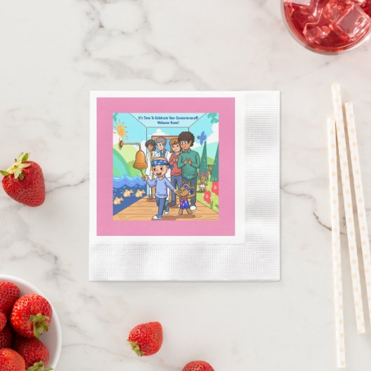 Kanker Cocktail Party Napkins Jubileum Servet (Insitu)