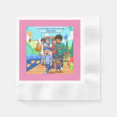 Kanker Cocktail Party Napkins Jubileum Servet (Voorkant)