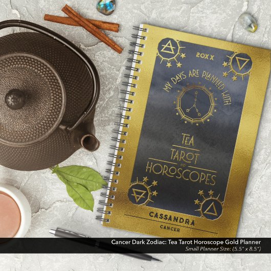 Kanker Dark Zodiac: Tea Tarot Horoscoop Goud Planner