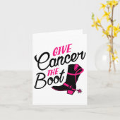 Kanker De Boot Borstkanker Awareness Kaart (Gele Bloem)