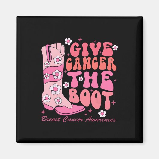 Kanker De Boot Borstkanker Awareness Magneet (Voorkant)