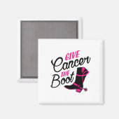 Kanker De Boot Borstkanker Awareness Magneet (Voorkant / Achterkant)