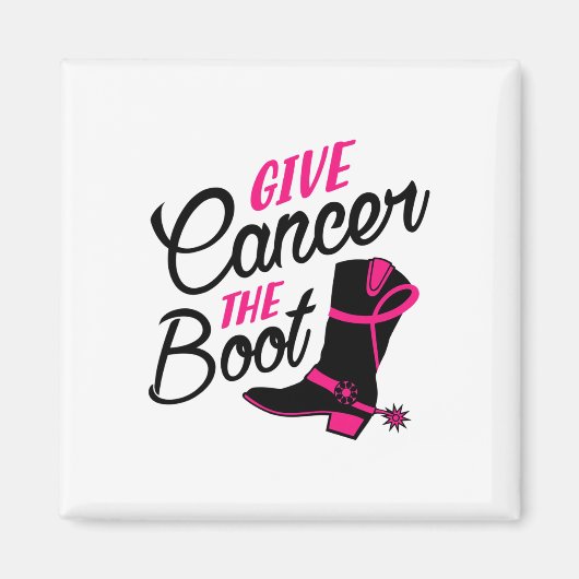 Kanker De Boot Borstkanker Awareness Magneet (Voorkant)