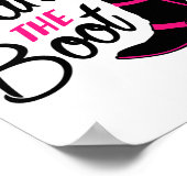 Kanker De Boot Borstkanker Awareness Poster (Hoek)