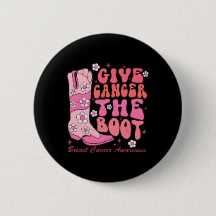 Kanker De Boot Borstkanker Awareness Ronde Button 5,7 Cm