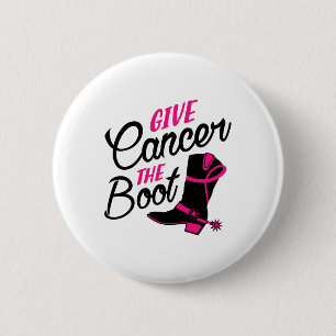 Kanker De Boot Borstkanker Awareness Ronde Button 5,7 Cm