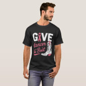 Kanker De Boot Cowgirl Borstkanker Roze Lint T-shirt (Voorkant volledig)