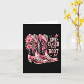 Kanker De Boot Westers Cowgirl Boots Borstkanker Kaart (Gele Bloem)