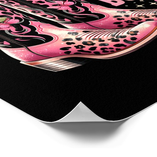 Kanker De Boot Westers Cowgirl Boots Borstkanker Poster (Hoek)