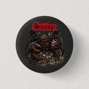 Kanker - De Bot Sentinel van Scharlaken Schaduwen Ronde Button 3,2 Cm