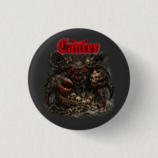 Kanker - De Bot Sentinel van Scharlaken Schaduwen Ronde Button 3,2 Cm