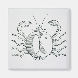 Kanker (de krab) een illustratie uit de 'Poëtisch Magneet