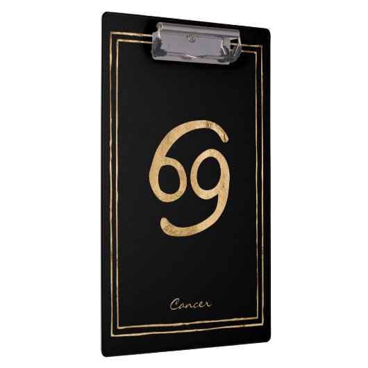 Kanker de krab gehammerde gouden gestileerde astro klembord (Rechts)