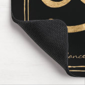 Kanker de krab gehammerde gouden gestileerde astro muismat (Hoek)