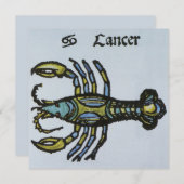 Kanker de krab,  teken van de dierenriem (Voorkant / Achterkant)