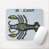 Kanker de krab,  teken van de dierenriem muismat (Met muis)