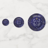 Kanker de Krab Zodiac Design Table Confetti (Voorkanten)