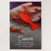 Kanker de Krab Zodiac teken Verjaardagsfeest Legpuzzel (Verticaal)
