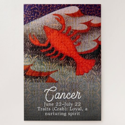 Kanker de Krab Zodiac teken Verjaardagsfeest Legpuzzel (Verticaal)