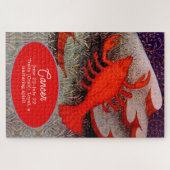 Kanker de Krab Zodiac teken Verjaardagsfeest Legpuzzel (Horizontaal)